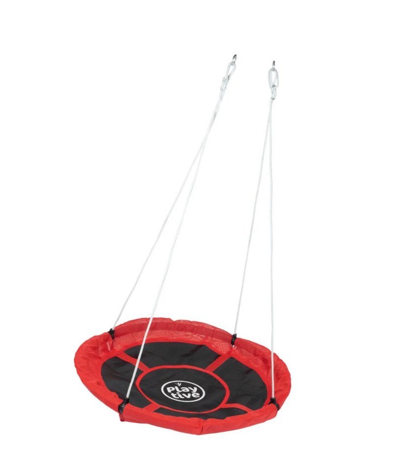 Playtive Schommel Nestschommel Rood Zwart, Ophalen, Zo goed als nieuw, Schommel