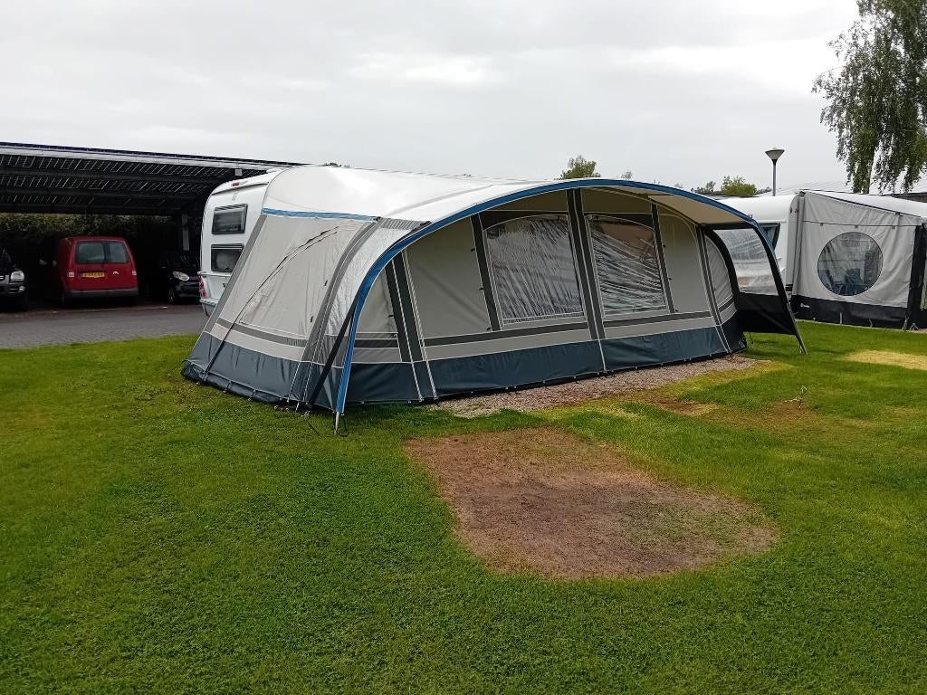 Unico / Fortex Aronde voortent met petluifel omloop 1020, Caravans en Kamperen, Voortenten en Luifels, Ophalen, Zo goed als nieuw