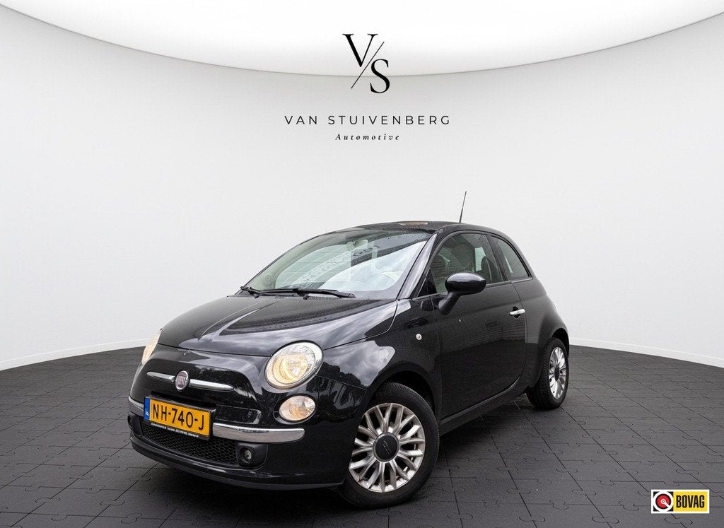 Fiat 500 1.2 Lounge PANO AIRCO NWE RIEM GROTE BEURT, Voorwielaandrijving, Gebruikt, 4 cilinders, 840 kg