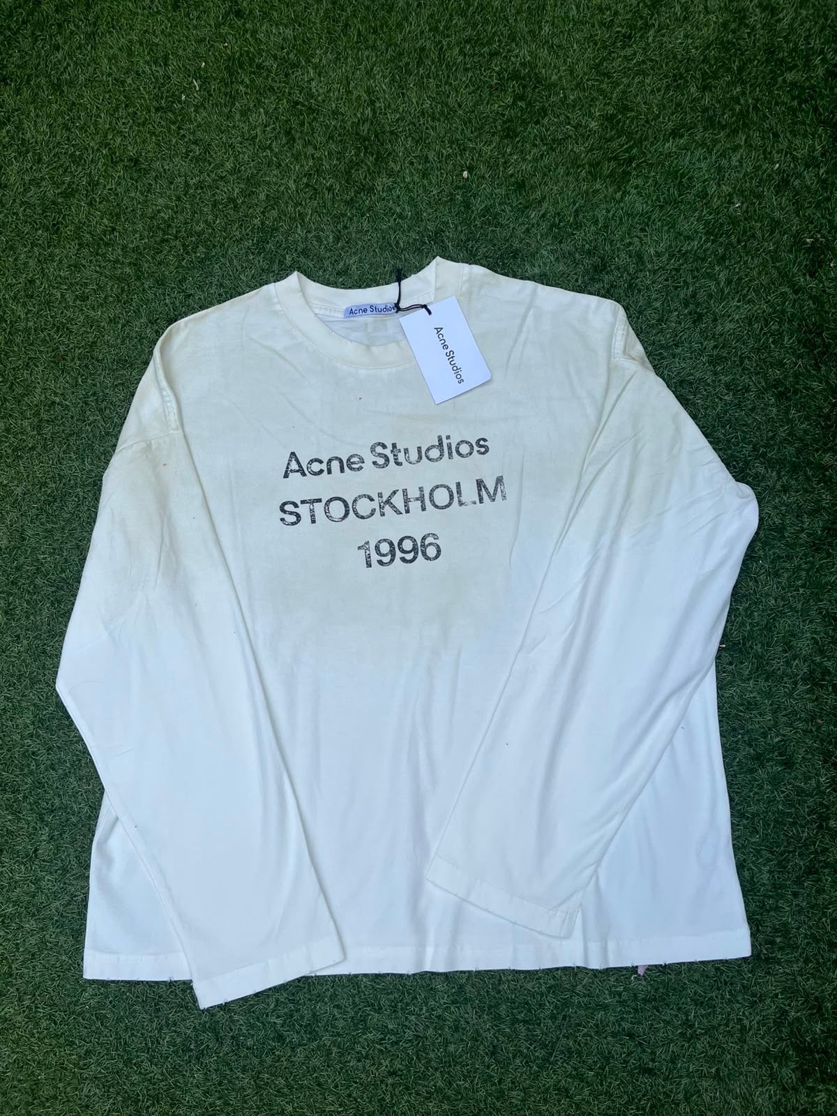 Acne Studios Stockholm longsleeve(Alle maten/kleuren mogelij, Acne Studios, Maat 48/50 (M), Wit, Nieuw