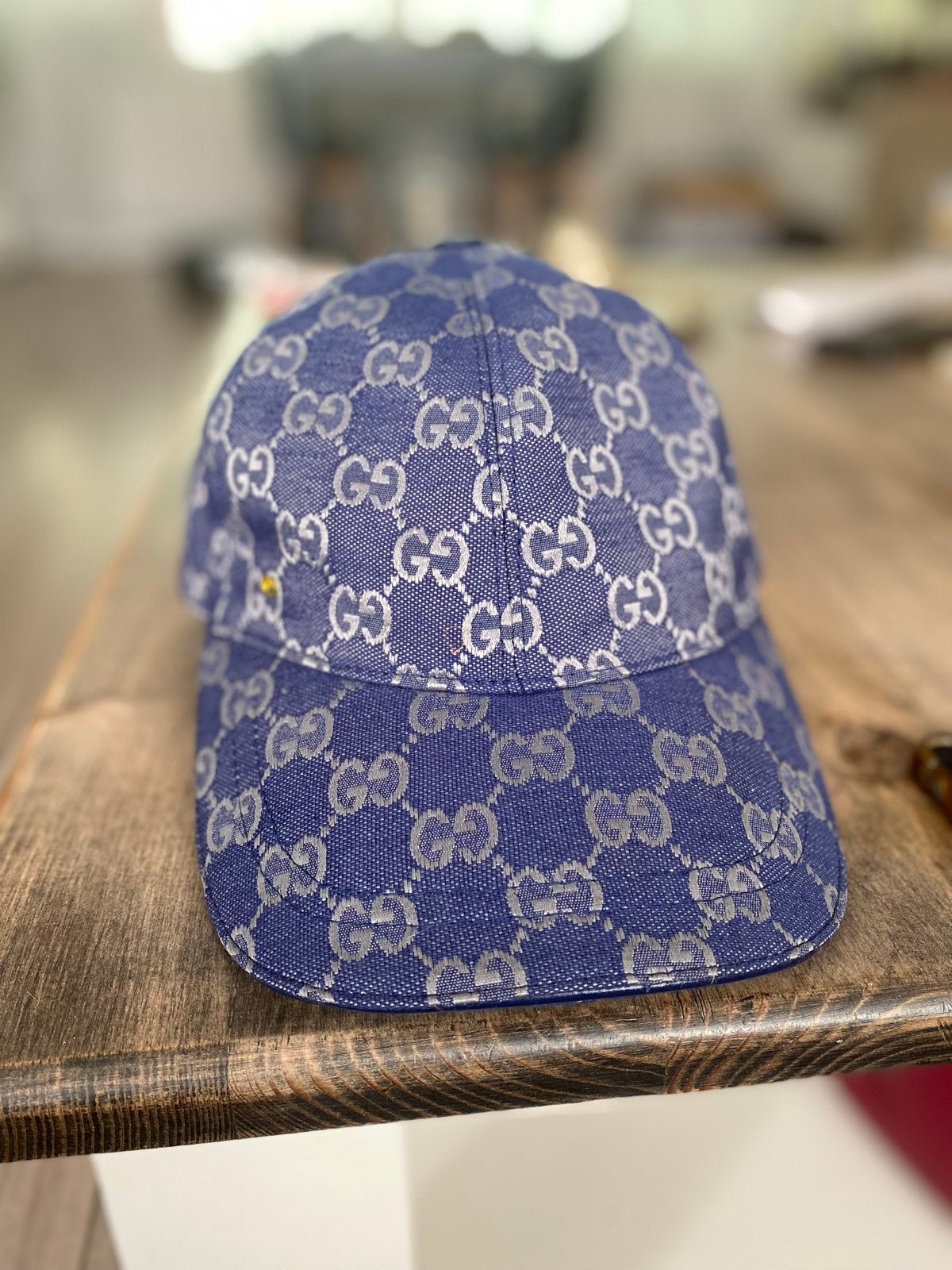 Gucci Pet blauw - Zo goed als nieuw, Kleding | Heren, Hoeden en Petten, Ophalen of Verzenden, Zo goed als nieuw, Pet