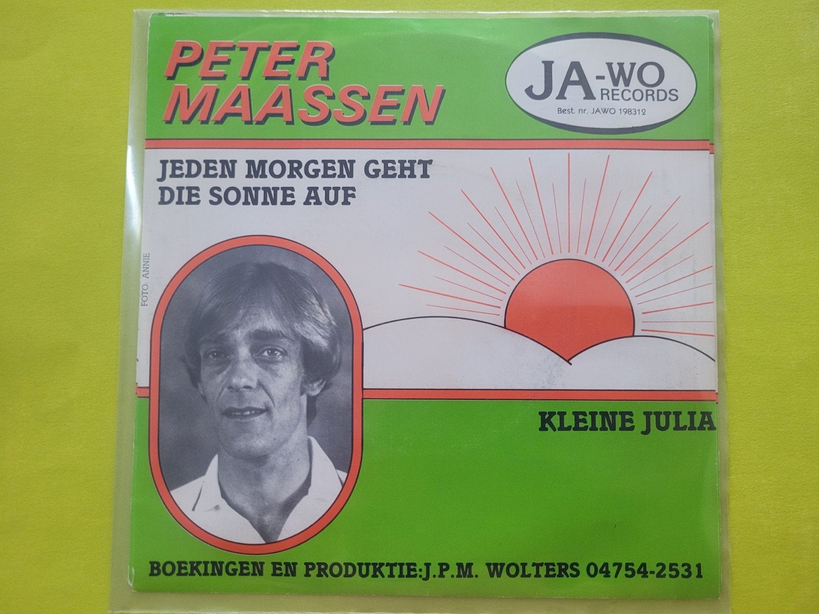 Peter Maassen - Jeden morgen gebt die sonne auf-Kleine Julia, Ophalen, Zo goed als nieuw, Overige formaten, Levenslied of Smartlap