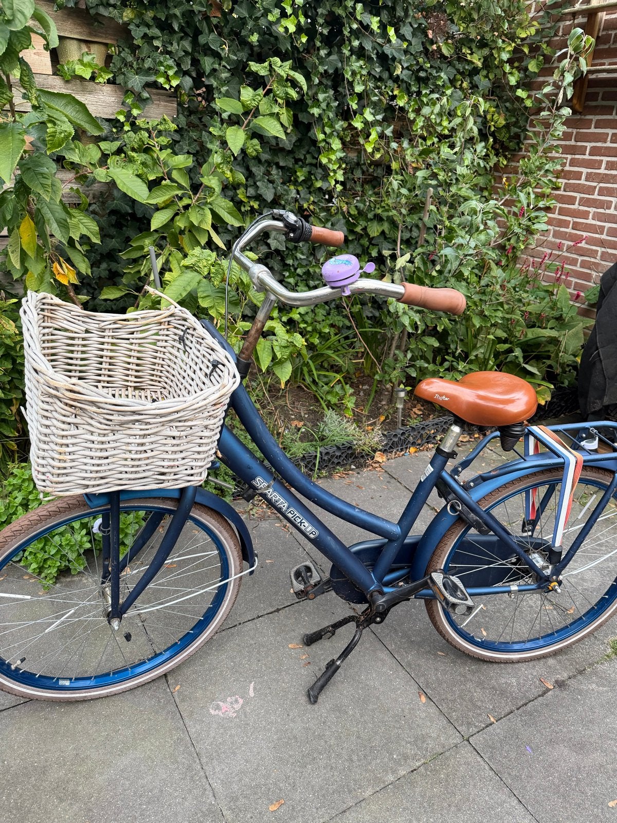 Sparta Pick-Up fiets met Mand - Blauw 24 inch, Ophalen, Terugtraprem, Sparta, 50 tot 53 cm