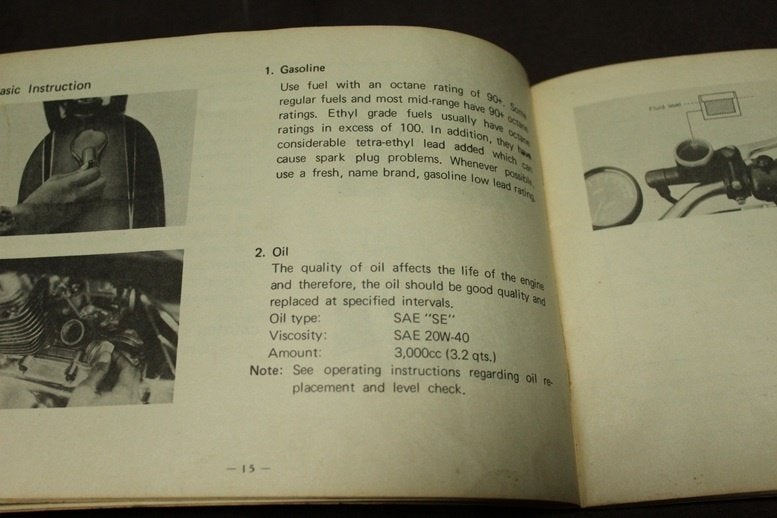 Yamaha TX500 1973 motorcycle owner's manual, Motoren, Ophalen of Verzenden, Yamaha