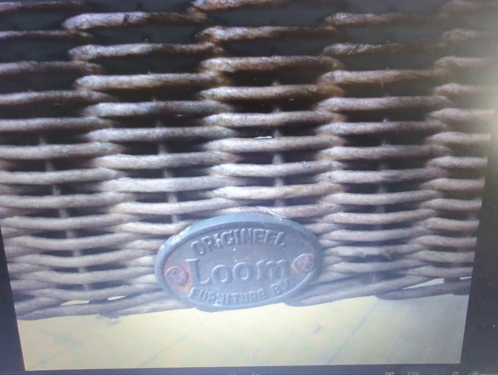 Vintage Original Loom rieten stoel 4 stuks, Ophalen