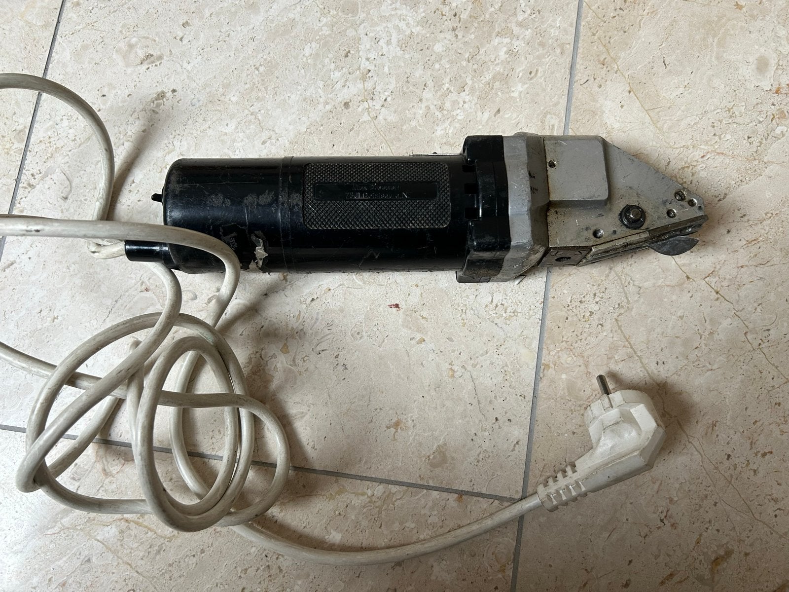Draco elektrische plaatknipper - Max Drögert, Ophalen of Verzenden, Gebruikt, Snijgereedschap, Overige merken