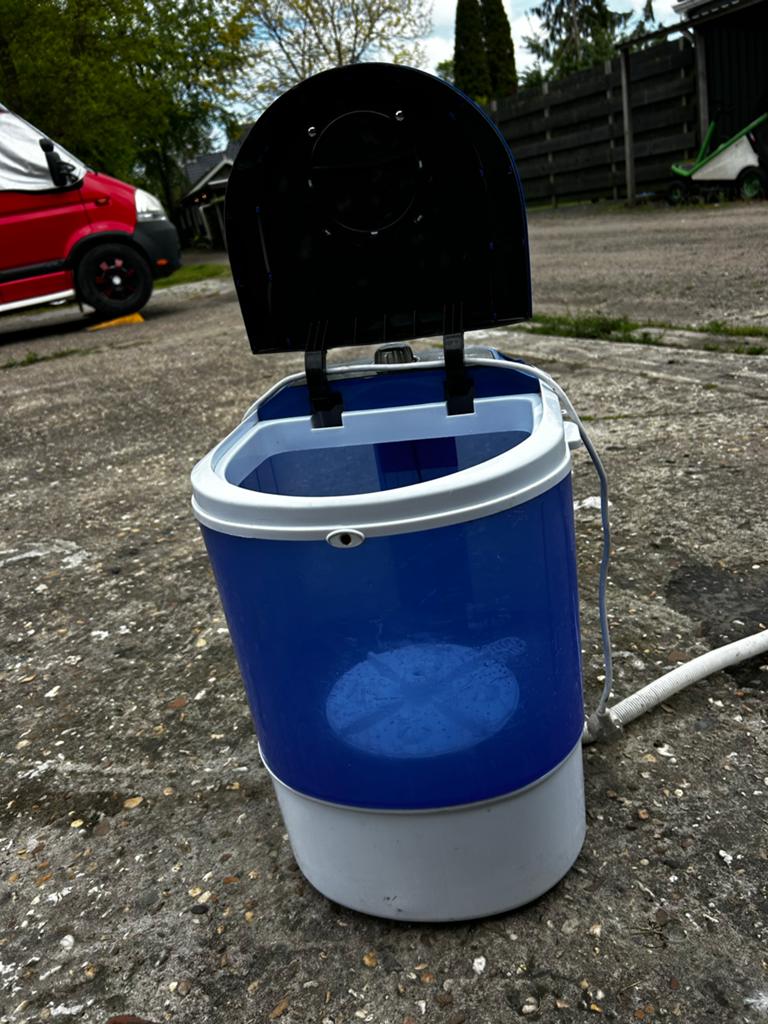 Compacte Camping Wasmachine - Ideaal voor Onderweg!, Caravans en Kamperen, Kampeeraccessoires, Ophalen of Verzenden, Zo goed als nieuw