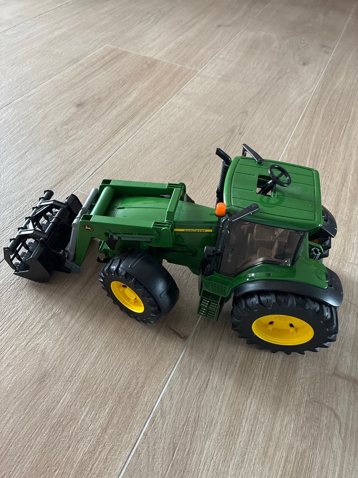 John Deere Tractor met voorlader - Speelgoed, Ophalen of Verzenden, Gebruikt
