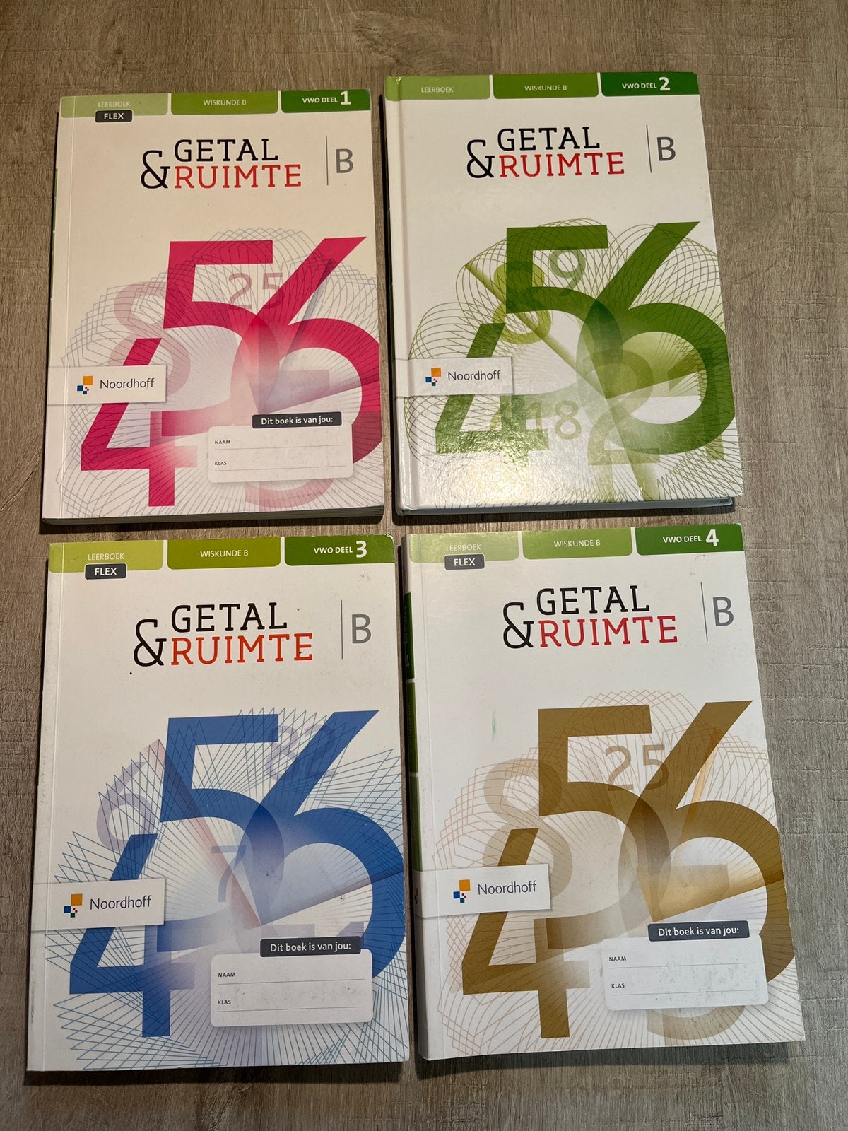 Getal & Ruimte VWO Wiskunde B deel 3 en 4, Ophalen of Verzenden, Zo goed als nieuw, VWO, Wiskunde B