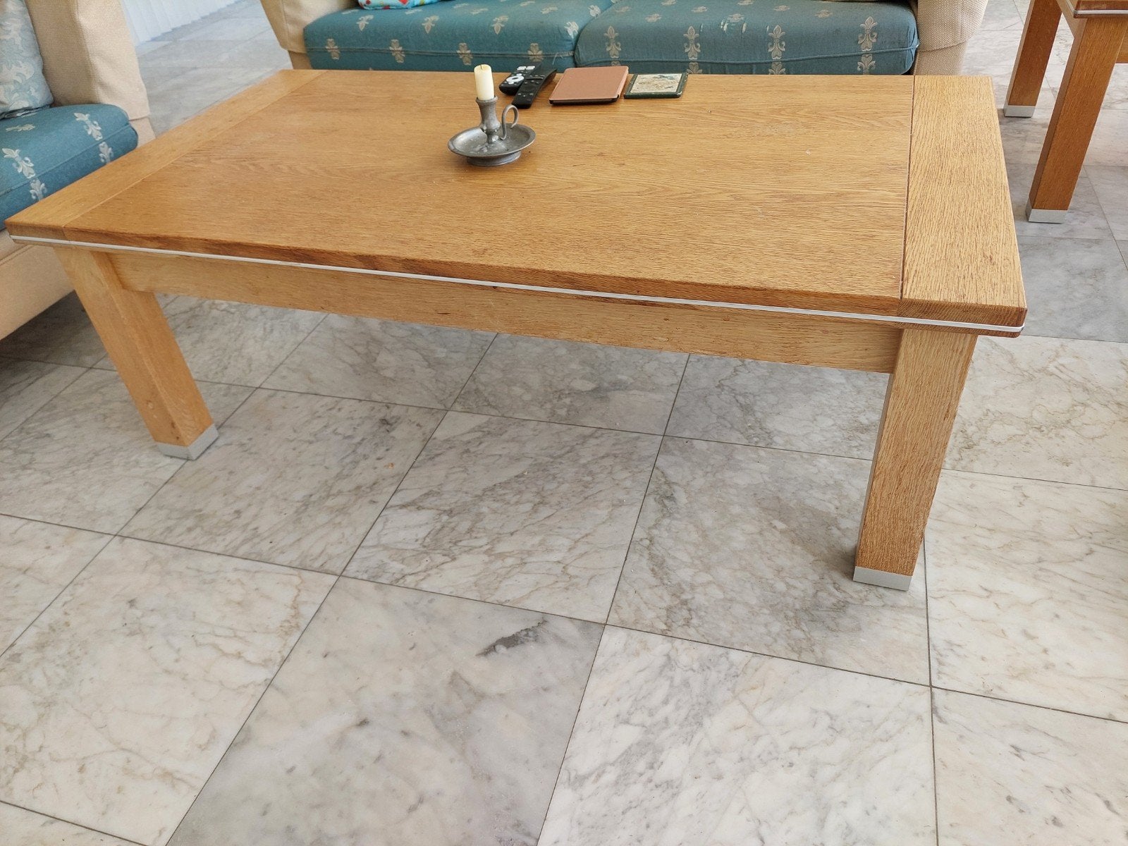 Eikenhouten salontafel, Huis en Inrichting, Ophalen, Gebruikt, 100 tot 150 cm, Klassiek