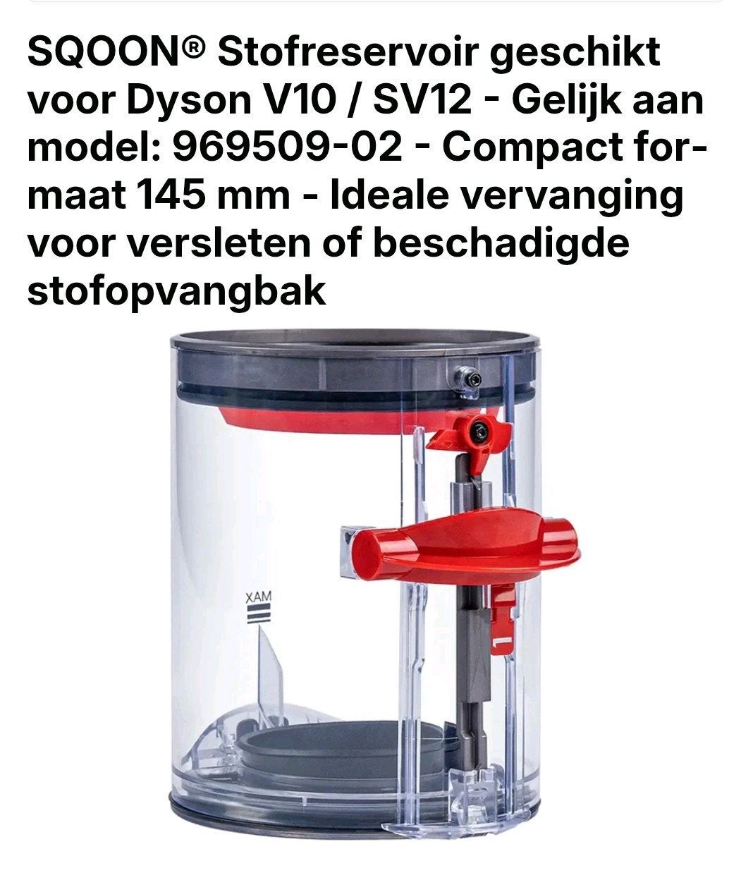SQOON Stofreservoir voor Dyson V10 / SV12 - Nieuw, Ophalen of Verzenden, Nieuw
