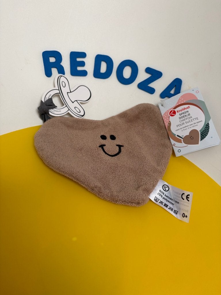 3820 kruidvat doek doekje hart bruin badstof, Ophalen of Verzenden, Nieuw, Overige typen