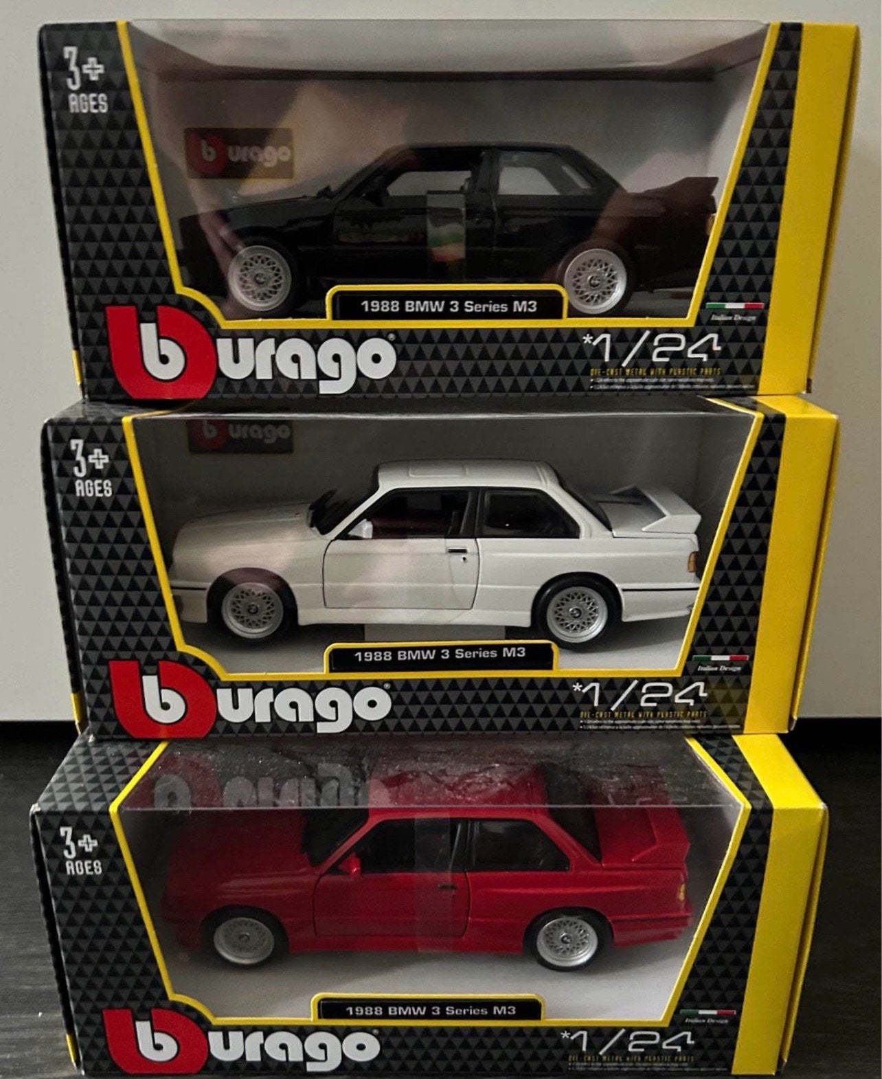 3 x Burago BMW M3 E30 en Renault 5 Turbo(Nieuw), Ophalen of Verzenden, Nieuw, Bburago