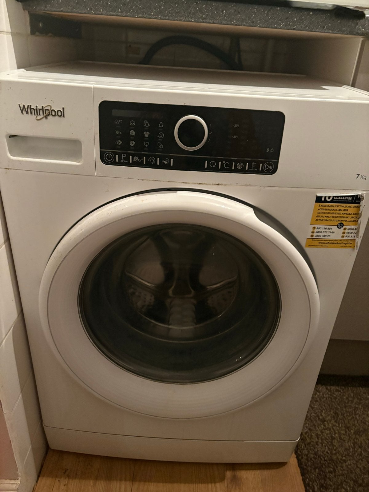 Whirlpool Wasmachine 7kg A+++ (FSCR70410), Witgoed en Apparatuur, Wasmachines, Ophalen, Gebruikt, 85 tot 90 cm, 1200 tot 1600 toeren