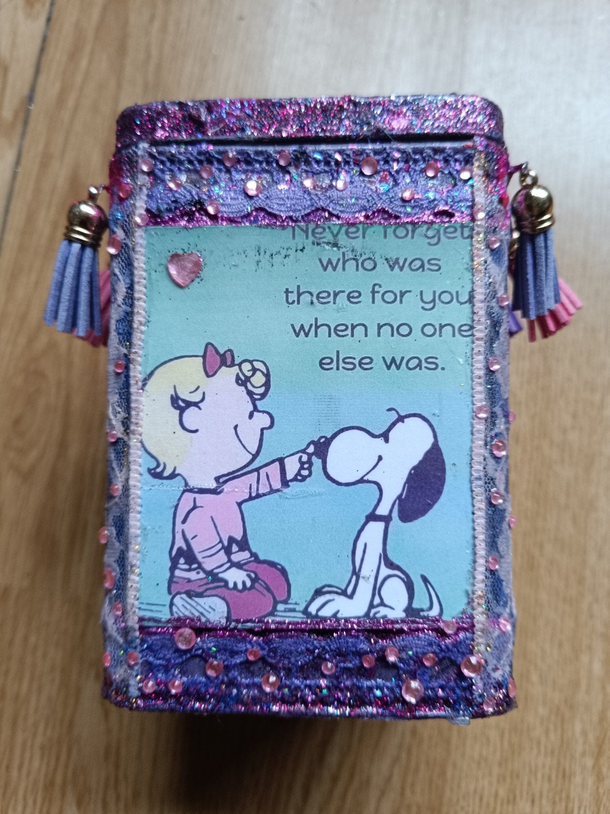 Snoopy, Ophalen of Verzenden, Rechthoekig, Hout
