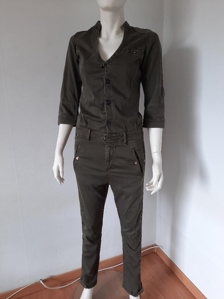 ZGAN Olijfgroene design jumpsuit G-Star mt.S, Kleding | Dames, Ophalen of Verzenden, Maat 36 (S), Groen, G-STAR RAW