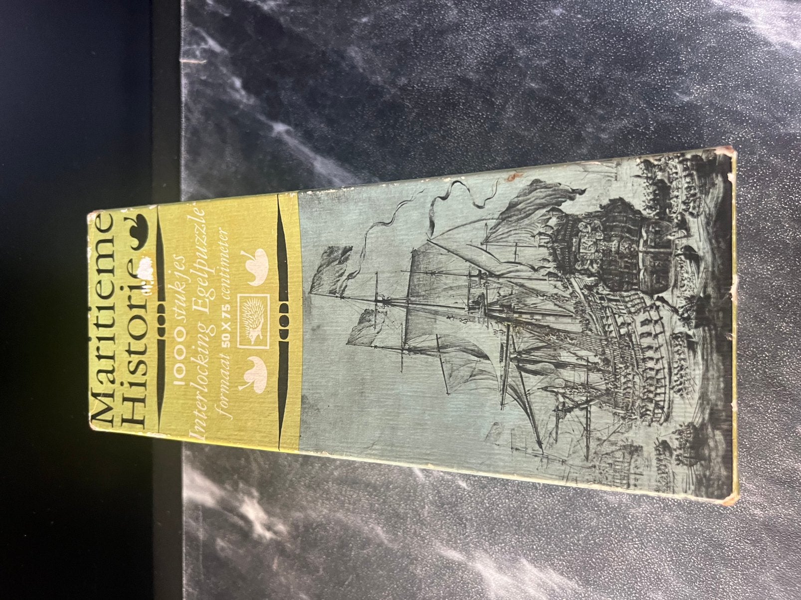 Vintage puzzel Maritieme Historie 1000 stukjes, Ophalen of Verzenden, 500 t/m 1500 stukjes, Zo goed als nieuw