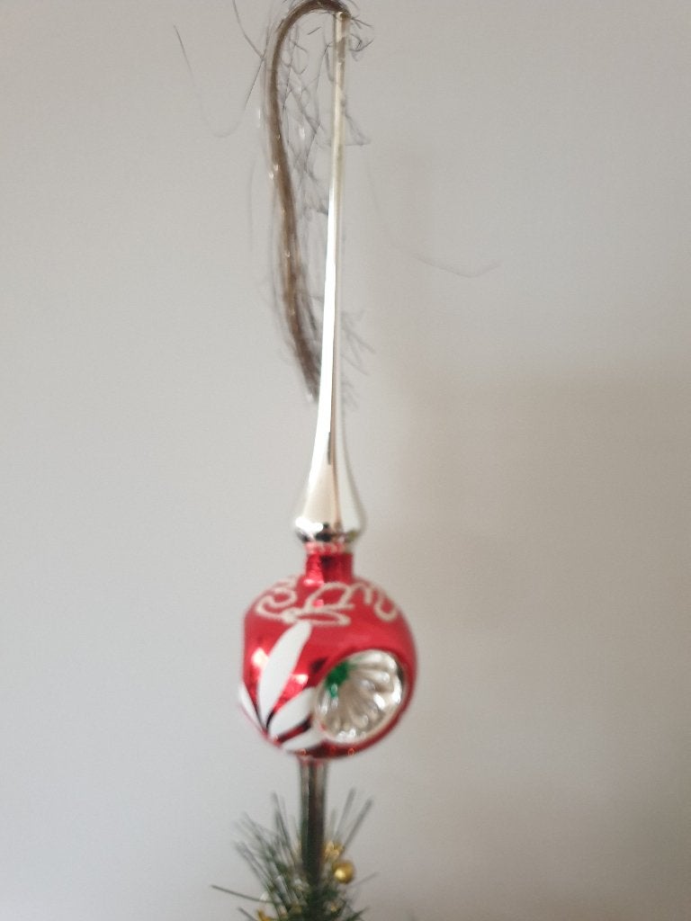 (HH) Vintage deukpiek met tinsel, Ophalen of Verzenden, Gebruikt