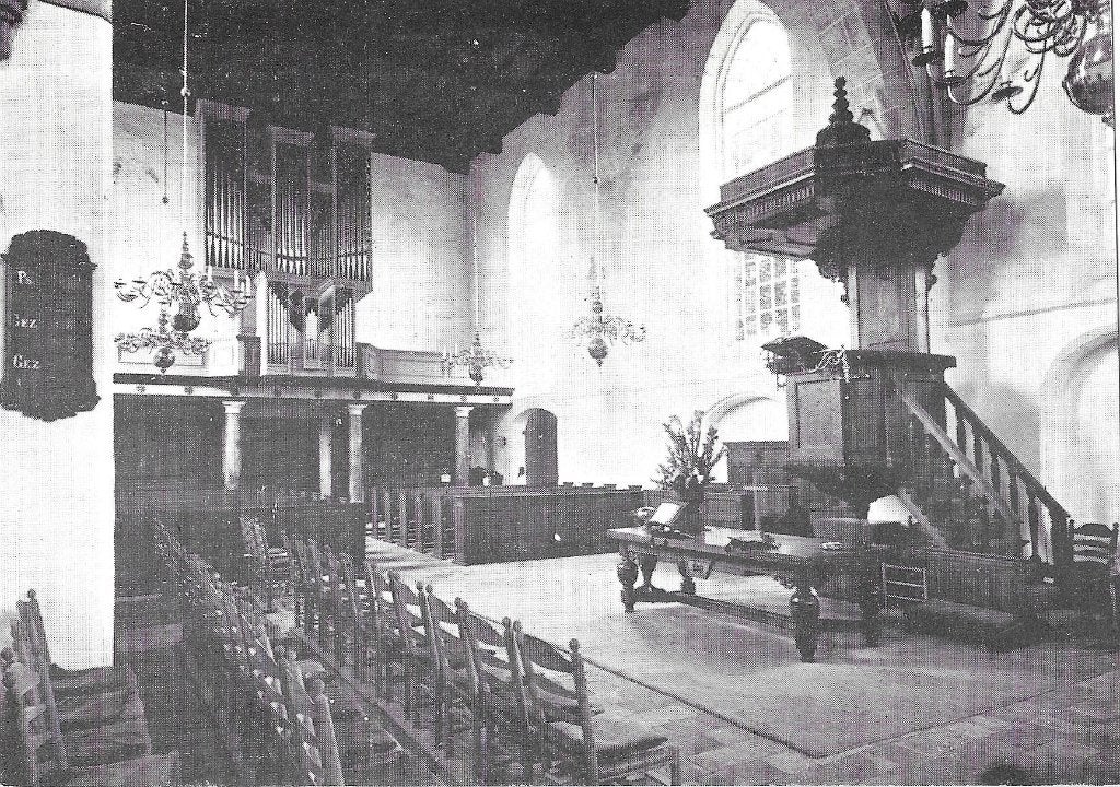 AK Raalte - Interieur Nederlands Herv. Kerk, Verzenden, 1960 tot 1980, Ongelopen, Overijssel