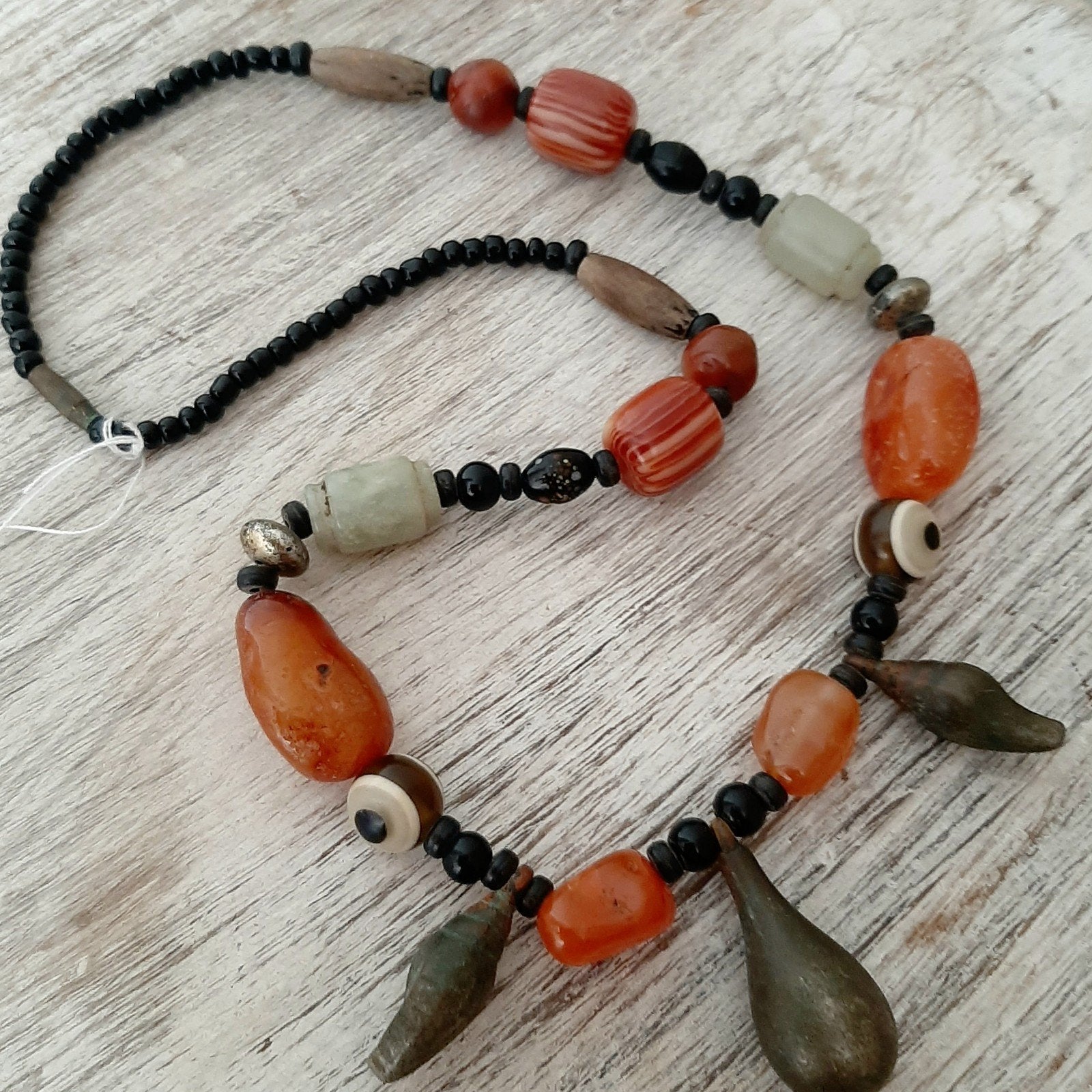 Authentieke West-Afrikaanse Handelskralen Ketting, Ophalen of Verzenden, Overige materialen, Ketting