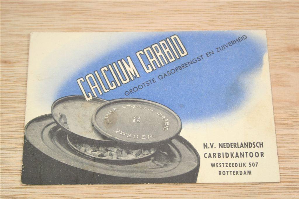 Calcium Carbid — Reclame-vloeiblad Rotterdam ca. 1950, Gebruikt, -, -, Overige typen