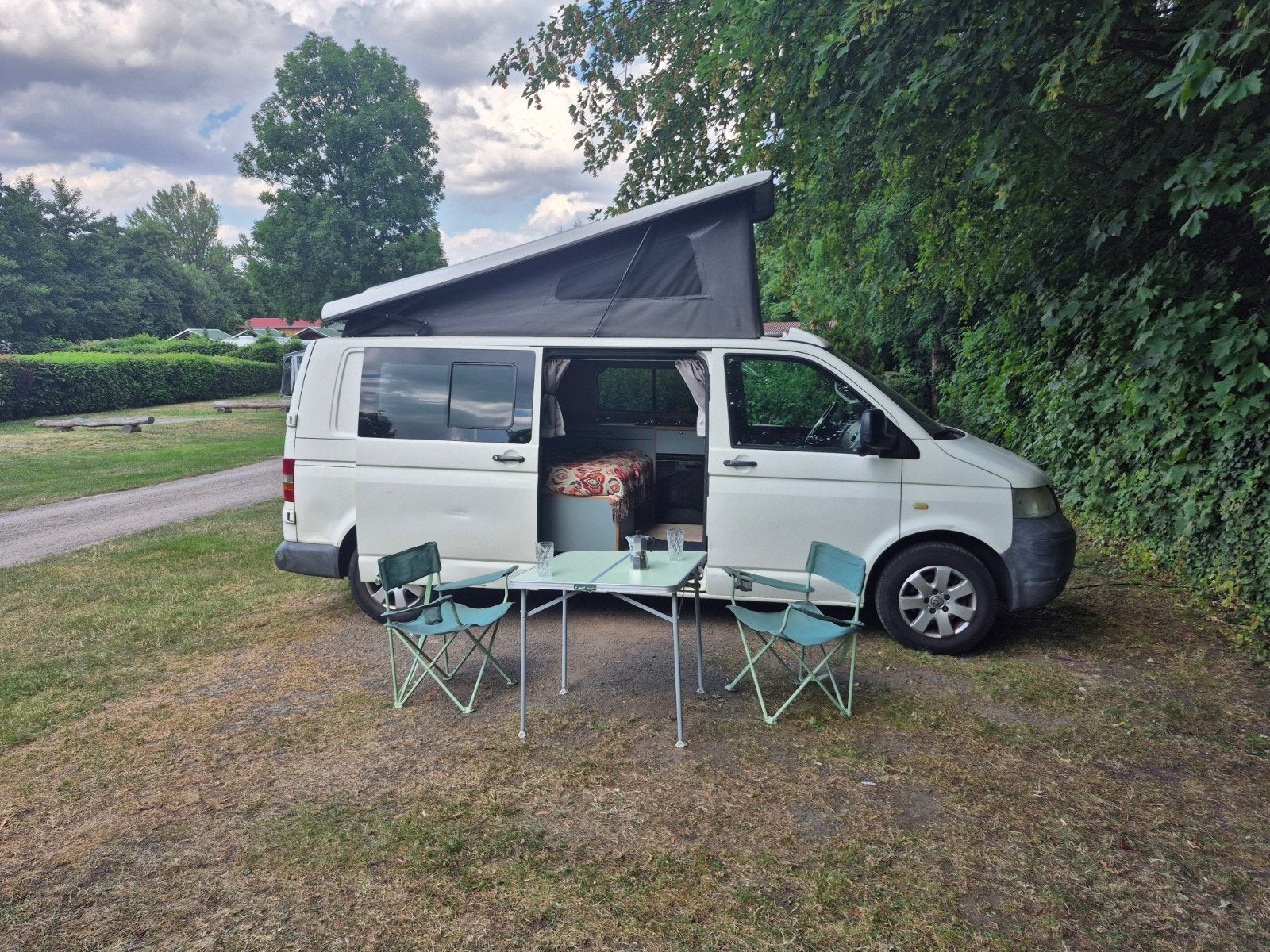 Camper Volkswagen transporter T5, Caravans en Kamperen, Campers, Volkswagen, Hefdak, Tot en met 4, Airbags