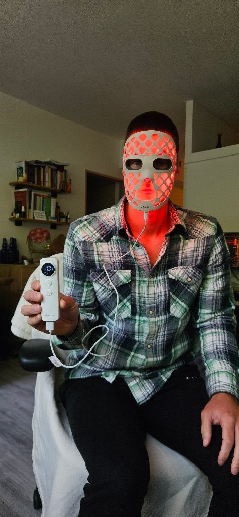 EMR-TEK ETERNO LED Face Mask – 4 golflengtes, Ophalen of Verzenden, Zo goed als nieuw, Lichaamsverzorging