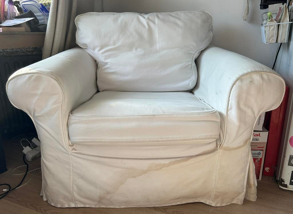Ikea EKTORP fauteuil, Huis en Inrichting, Ophalen, Gebruikt, 75 tot 100 cm