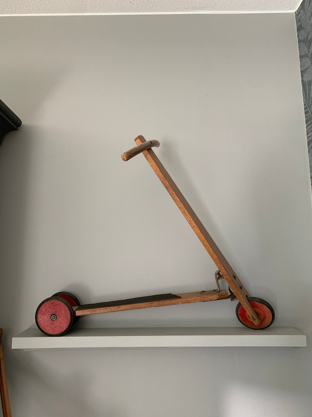 Vintage houten step - Decoratief object, Ophalen, Gebruikt, Overige typen