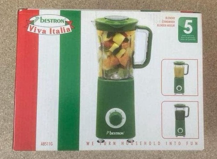 Bestron Viva Italia Blender AB511G - Groen, Ophalen, Nieuw, Blender