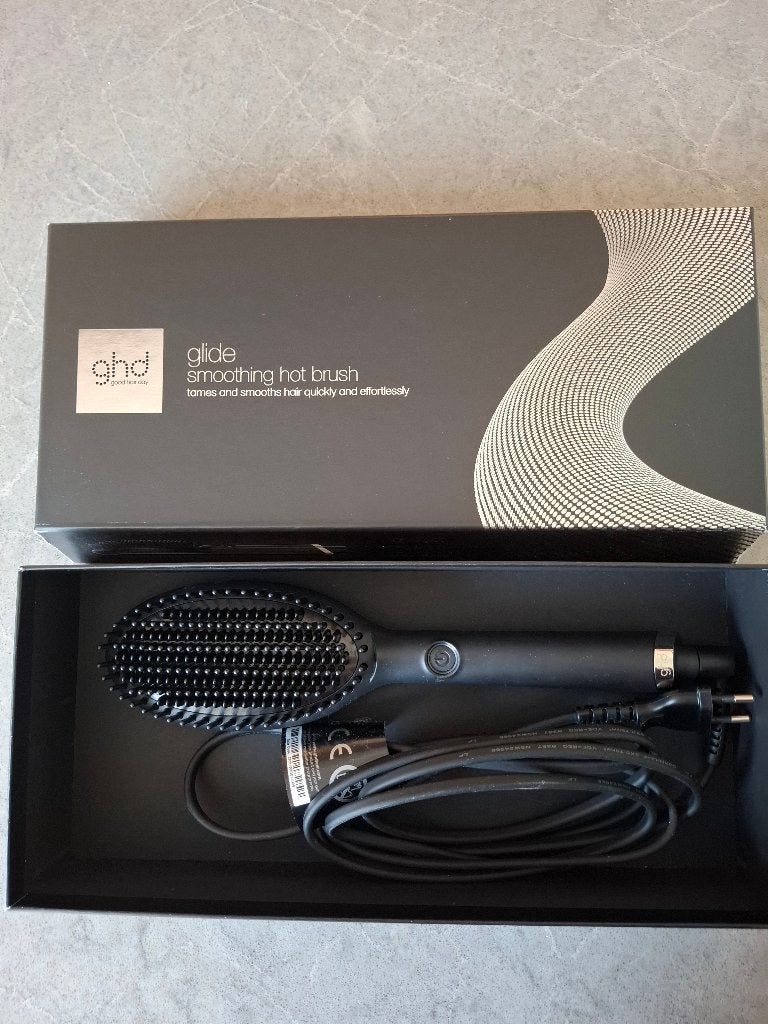 Glide smoothing hot brush GHD, Ophalen of Verzenden, Zo goed als nieuw, Krultang of Stijltang
