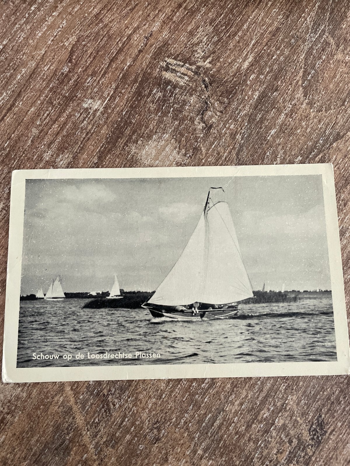Oude ansichtkaart Schouw op de Loosdrechtse Plassen, Ophalen of Verzenden, 1920 tot 1940, Ongelopen, Utrecht