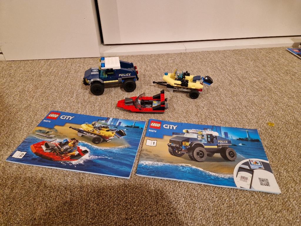 LEGO City 60272 Elite politieboot transport, Ophalen of Verzenden, Zo goed als nieuw, Complete set, Lego