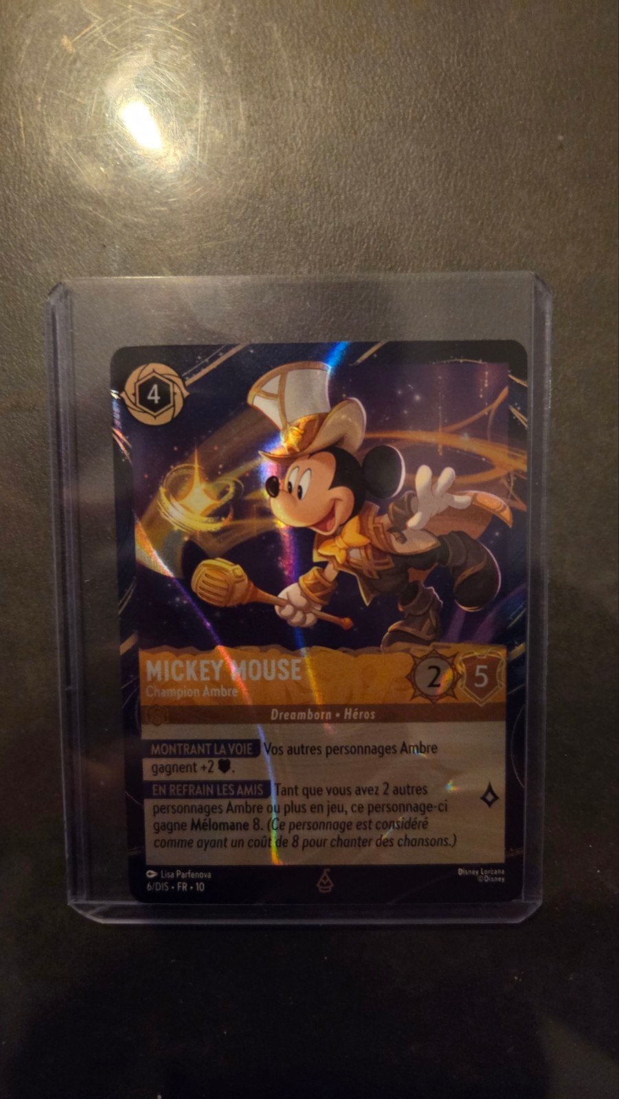 Disney Lorcana Mickey Mouse Champion Ambre Kaart, Verzamelen, Ophalen of Verzenden, Nieuw