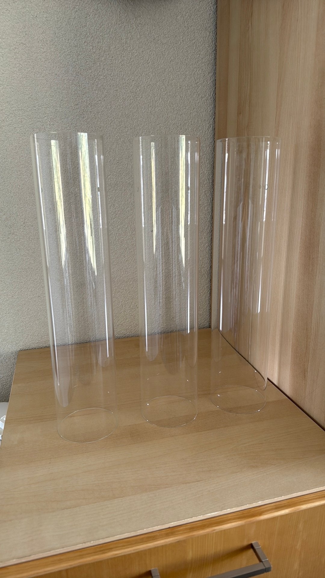 Glazen cilinders / lampenkap, Ophalen, Nieuw, Glas