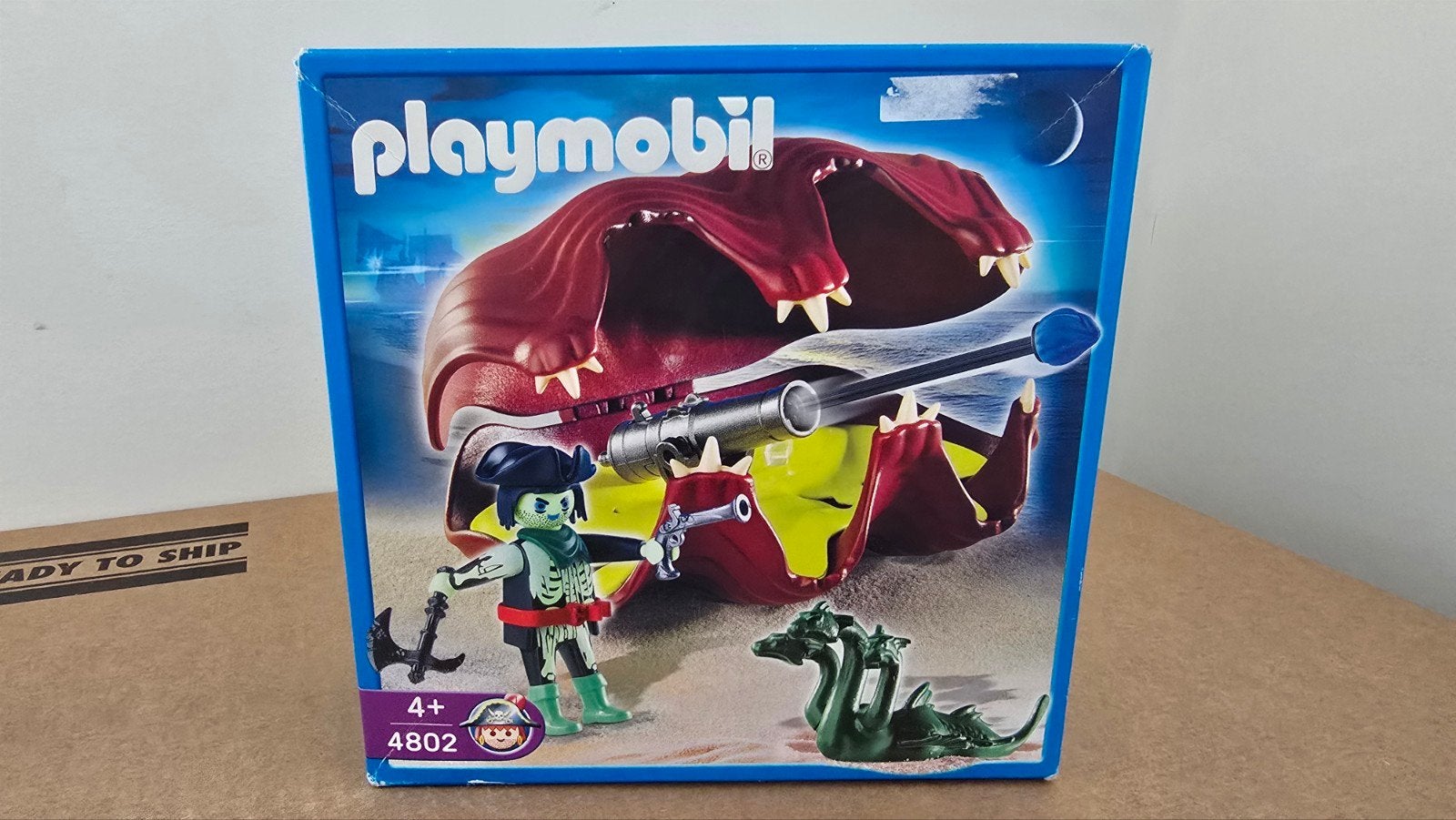 Playmobil 4802 Kanonnenschelp met piraat nieuw in doos, Ophalen of Verzenden, Nieuw, Complete set