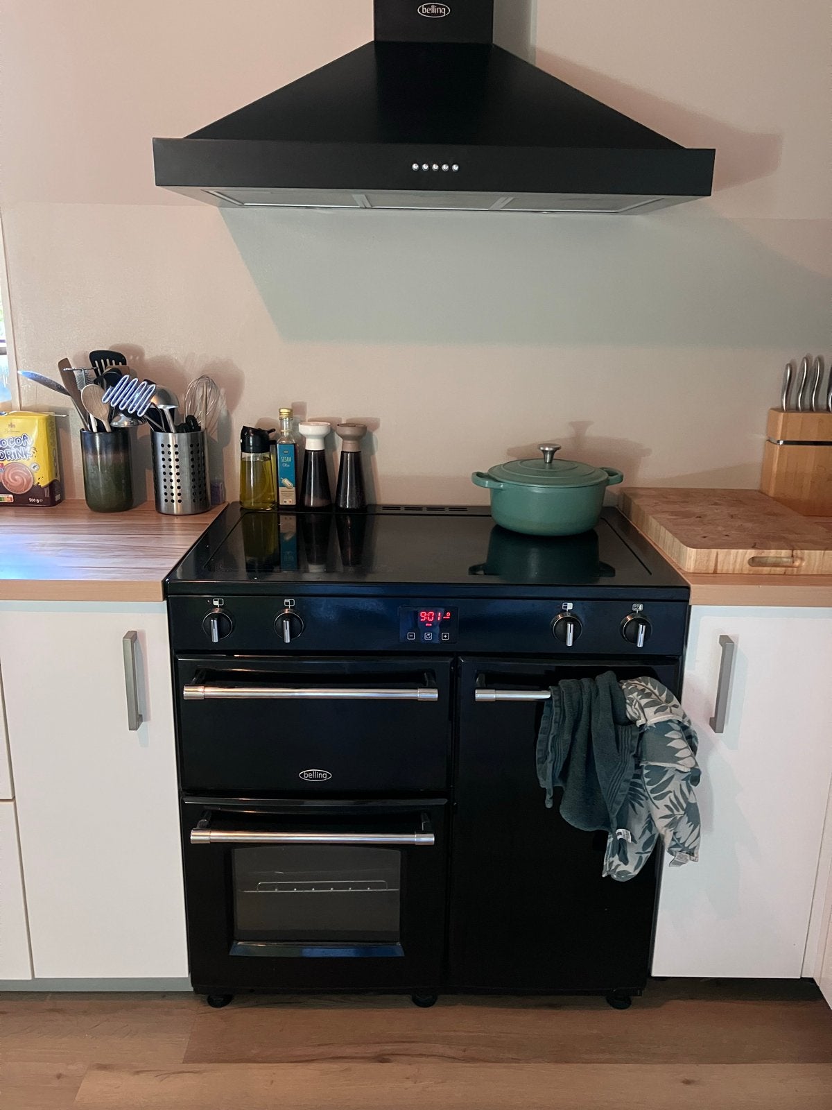 Belling Farmhouse Inductiekookplaat, Ovens en Afzuigkap, Witgoed en Apparatuur, Ophalen, 60 cm of meer, Grill, 4 kookzones