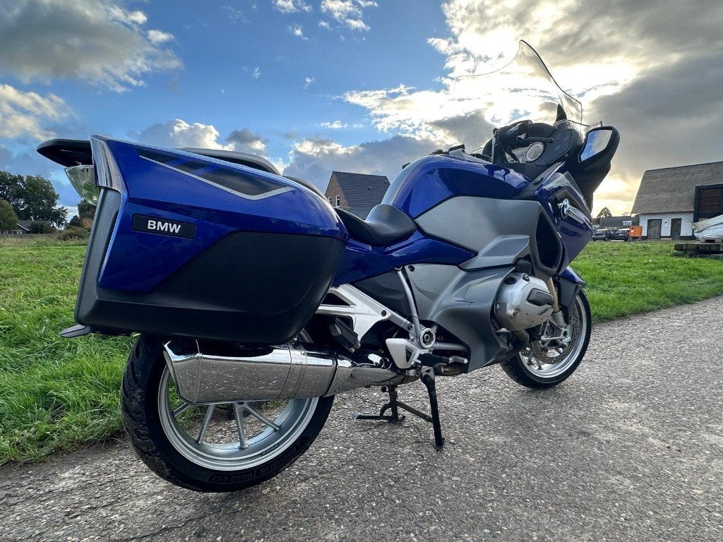 BMW R1200RT 2015 netjes onderhouden (blauw/grijs), Zadelverwarming, 2 cilinders, Motorrijbewijs A, Gebruikt