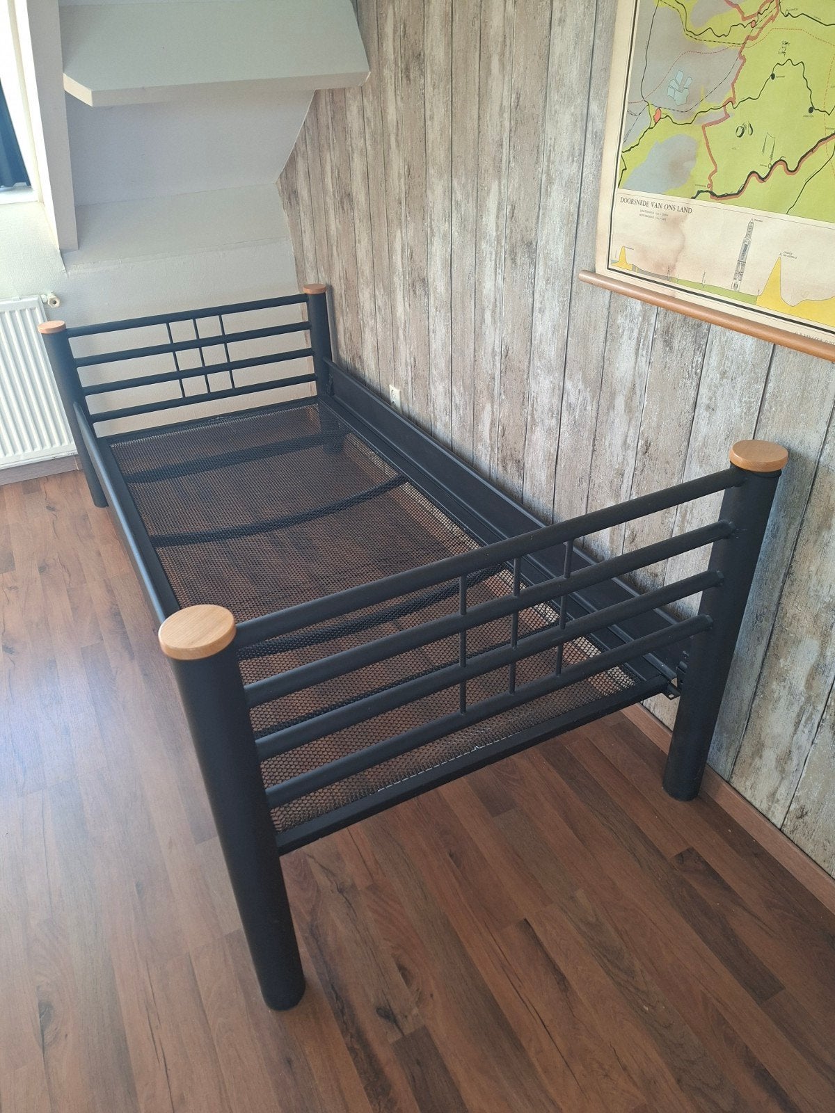 bed ledikant ijzer 1 persoon, Huis en Inrichting, Ophalen, 100 cm, Eenpersoons, Metaal