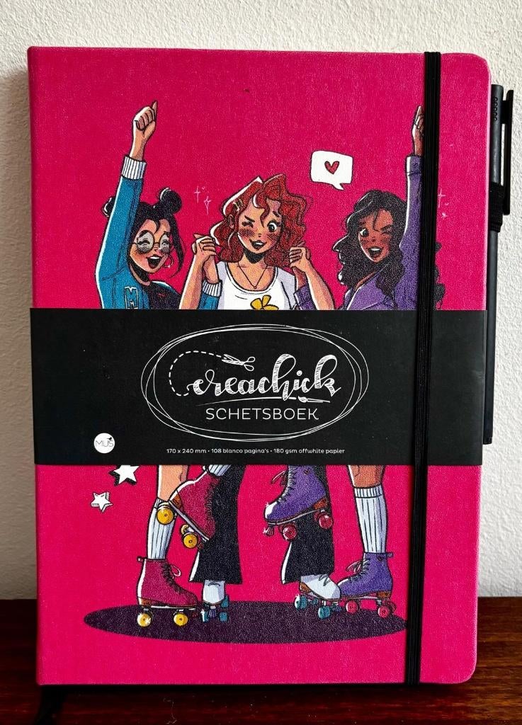 CreaChick Schetsboek, Hobby en Vrije tijd, Tekenen, Ophalen of Verzenden, Nieuw, Papier, Schets- of Tekenboek
