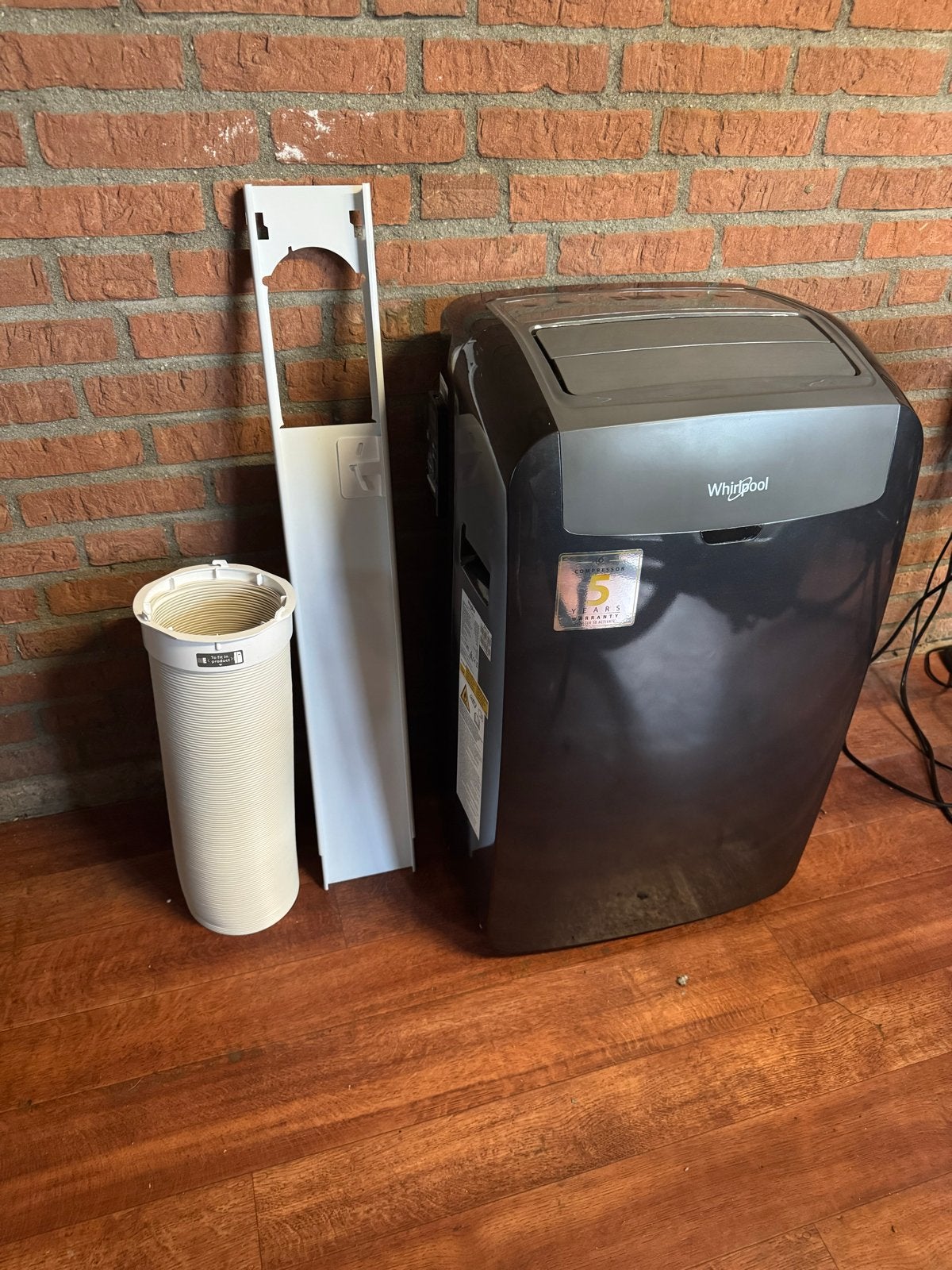 Whirlpool Mobiele Airco PACB212HP - Koelen, Verwarmen, Venti, Ophalen, Gebruikt, Minder dan 60 m³, 3 snelheden of meer