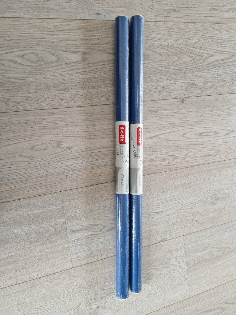 D-c-fix deco classic zelfklevende folie - blauw (2 rollen), Ophalen of Verzenden, Nieuw, 15 m² of meer, Folie