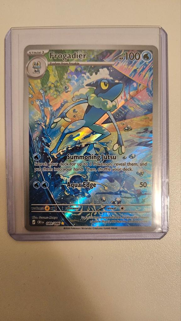 Frogadier 089/086 IR Pokemon Kaart, Ophalen, Nieuw, Losse kaart