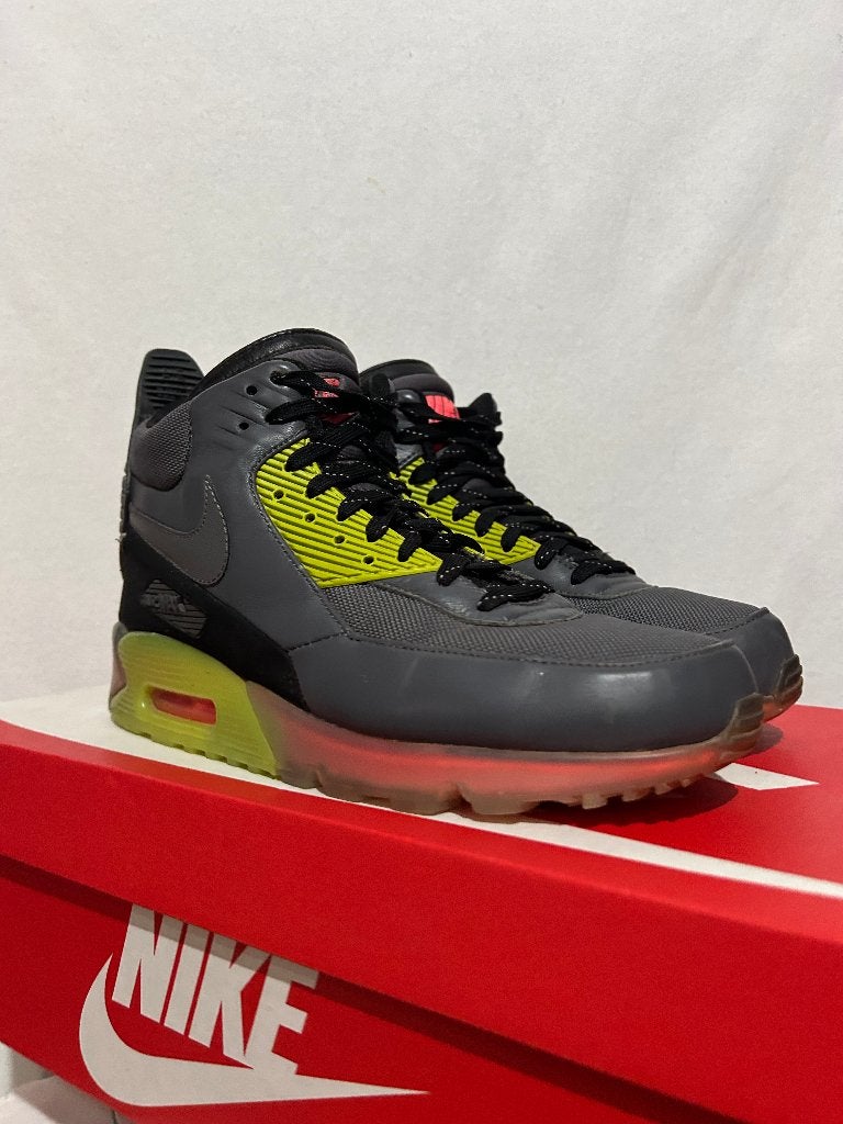 Maat 42,5 - Nike Air Max 90 Sneakerboot Ice Wolf Infrared, Kleding | Heren, Schoenen, Overige kleuren, Verzenden, Nike, Nike