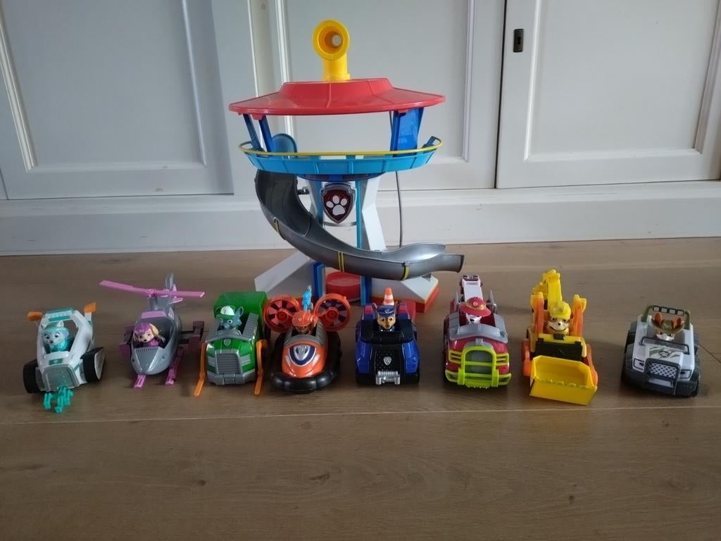 Paw patrol uitgebreide set incl uitkijktoren, Ophalen of Verzenden