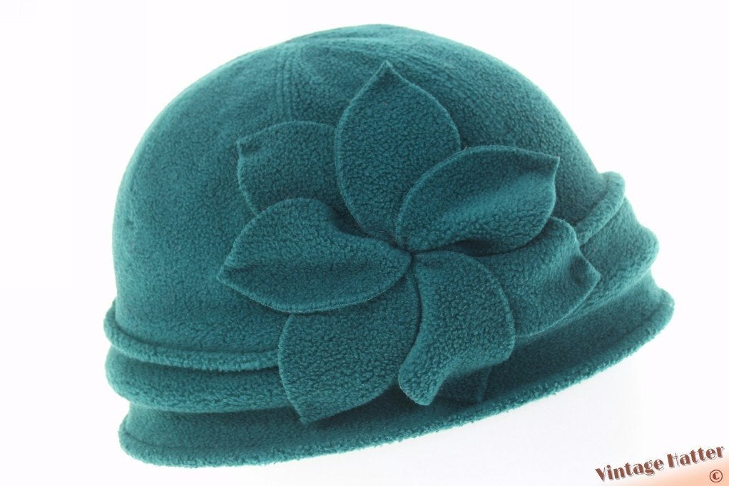 Vintage flexibele dames dophoed Polar Soft turkois 57-59, Hoed, Polar Soft, Ophalen of Verzenden, Zo goed als nieuw