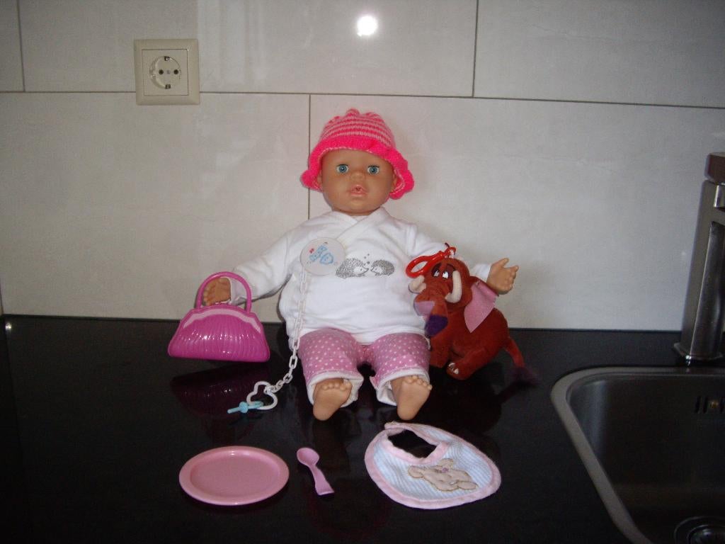 baby pop met acc, Ophalen of Verzenden, Zo goed als nieuw, Babypop