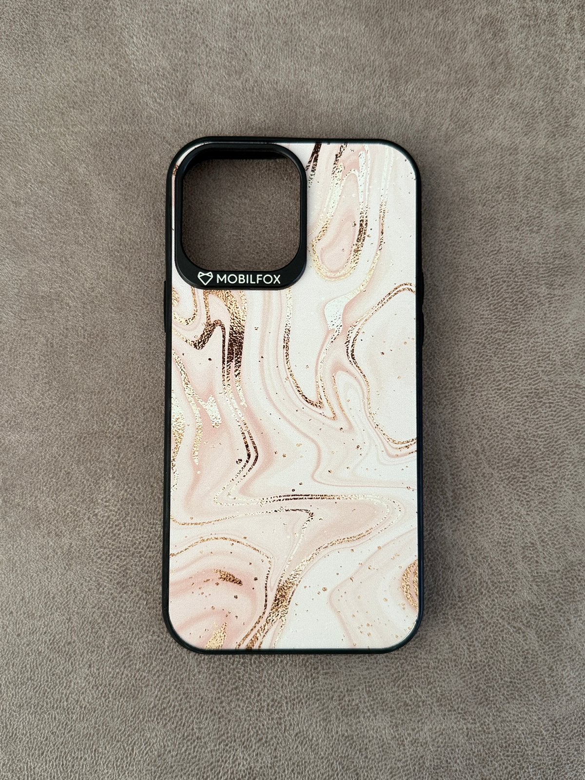Mobilfox iPhone 13 Pro Max Hoesje Marmer Roze Goud, Kunststof, Nieuw, Hoesje of Tasje, Ophalen of Verzenden