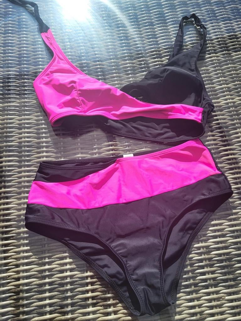 Zwart-roze bikini set, Ophalen, Roze, Bikini, Onbekend