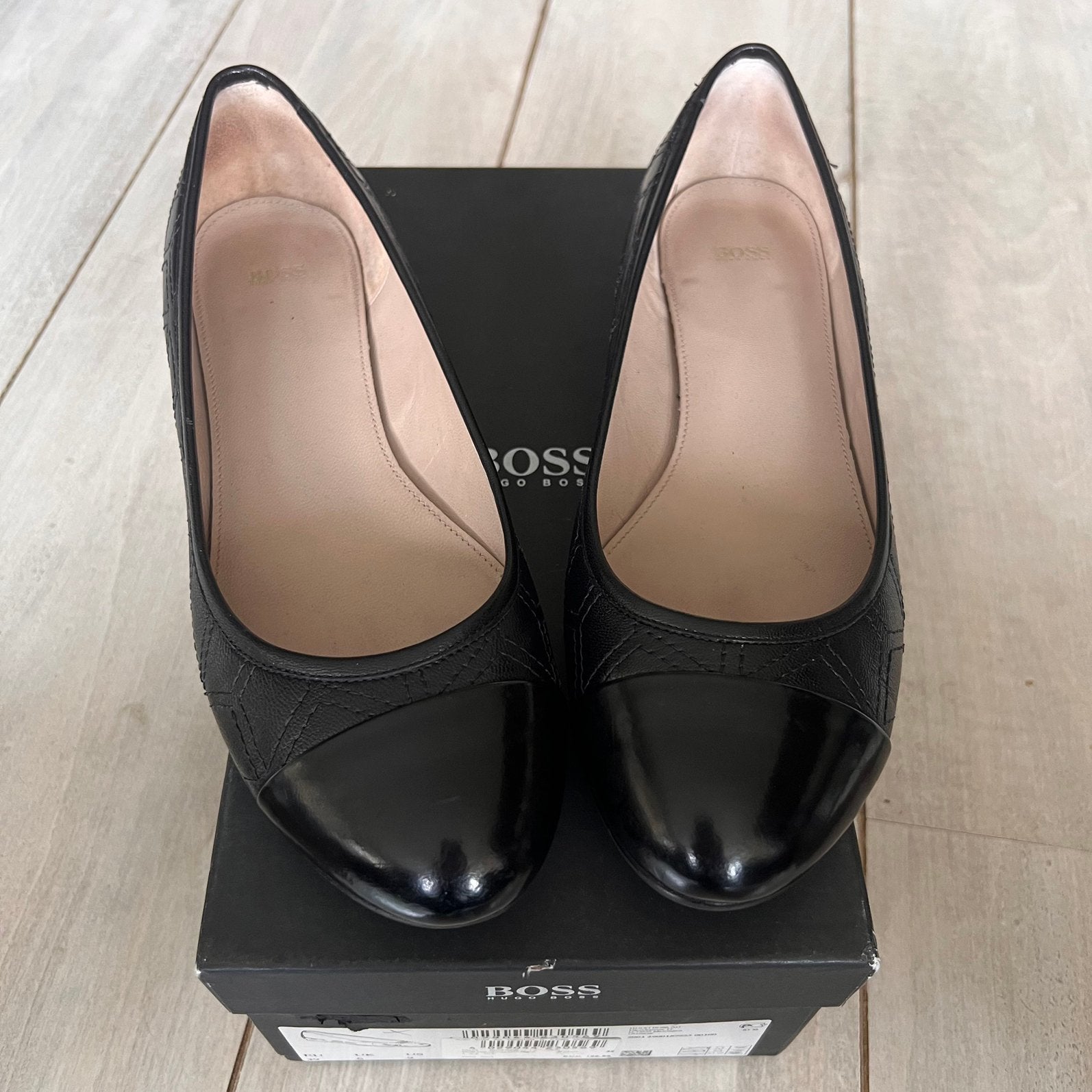 Hugo Boss ballerina’s zwart maat 39, Ophalen of Verzenden, Zo goed als nieuw, Zwart